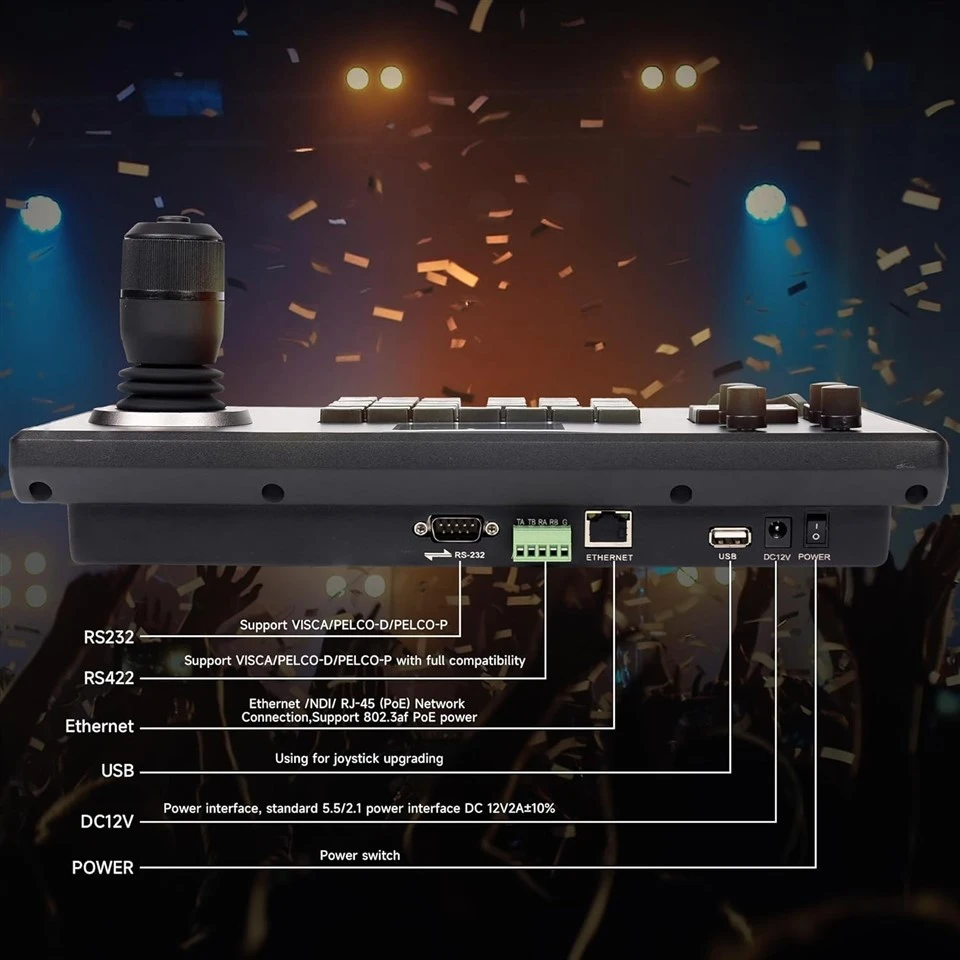 Tenveo PTZ Camera And Controller Bundle/Kits For Church Worship Services Live Streaming Conference